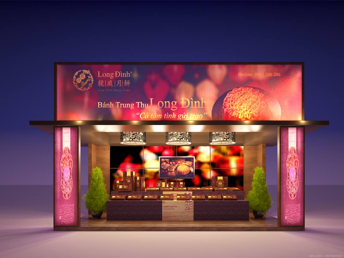 Một số hình ảnh về gian hàng bánh trung thu tại Hải Phòng