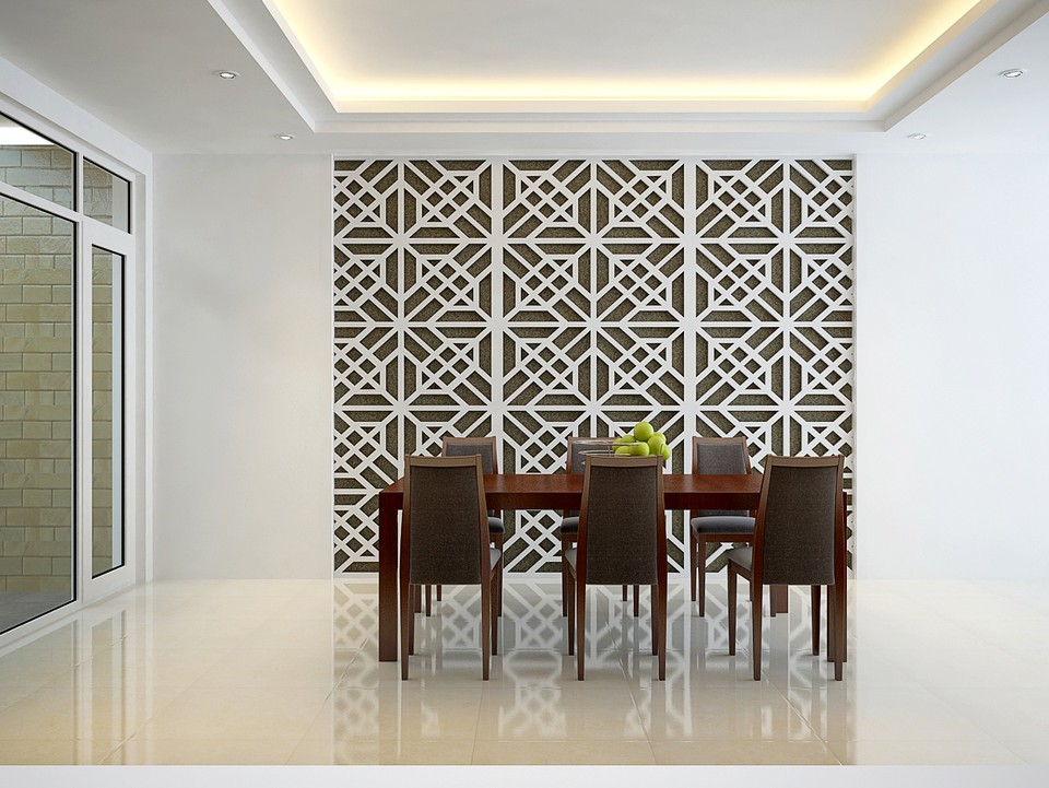 Sử dụng vách ngăn CNC trong trang trí nội thất