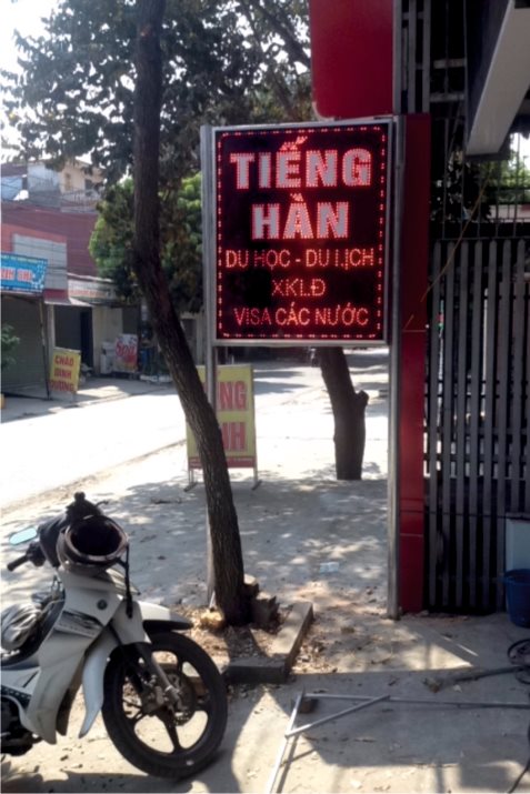 Làm biển quảng cáo Led vẫy giá rẻ tại An Dương Hải Phòng