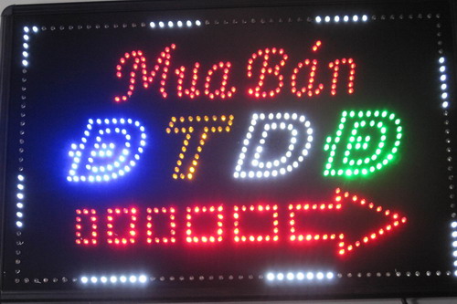 Làm biển hiệu quảng cáo Led cửa hàng điện thoại tại Hải Phòng
